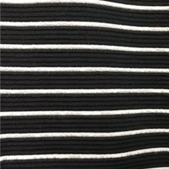 APT 9 Black & White Striped Ribbed Jacket Size M Petite - Picture 7 of 12